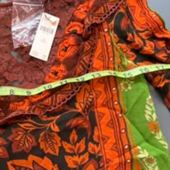 XXS Mixed Lace Farm Rio Top - Picture 5 of 5